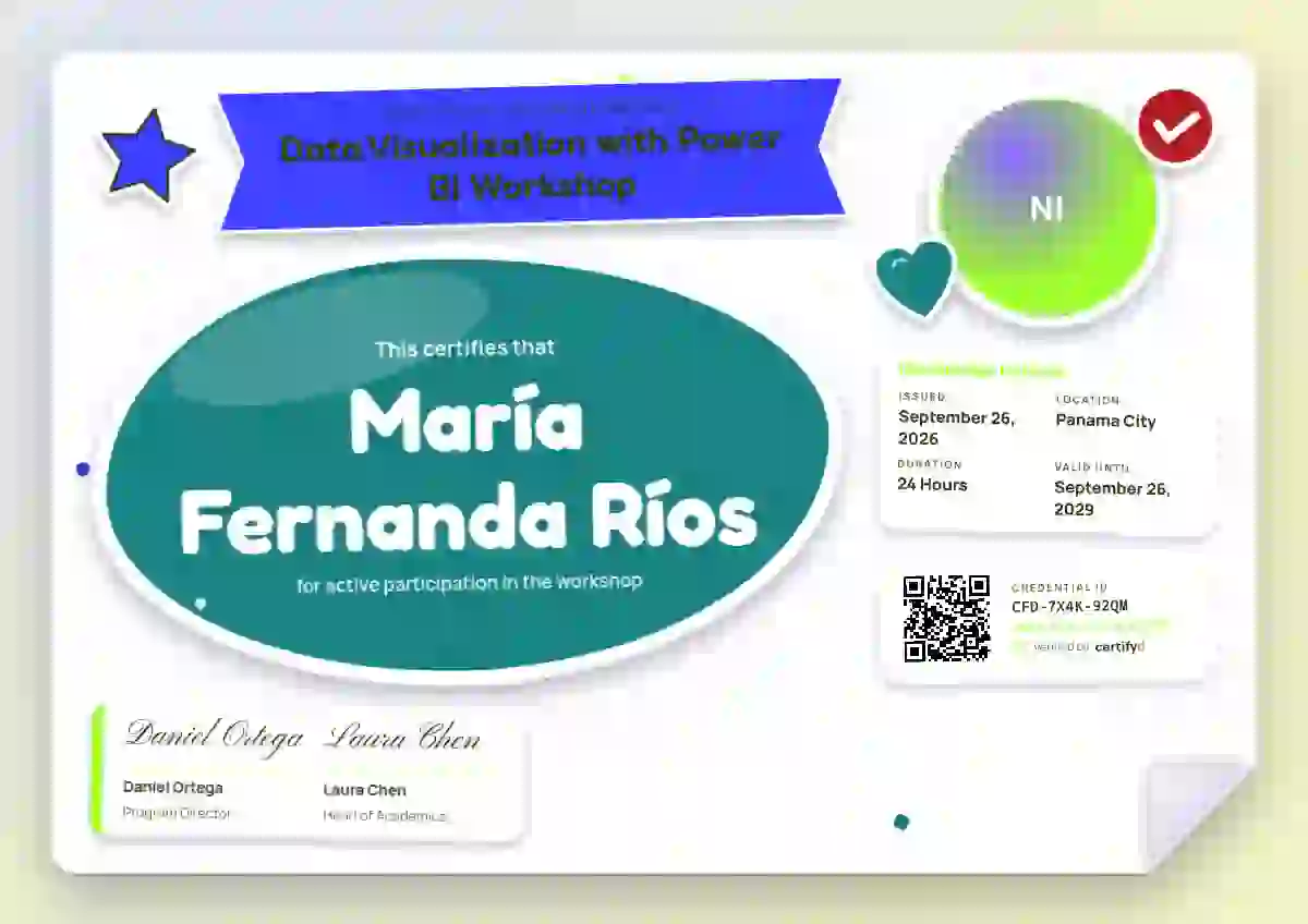 Sticker Sheet Lagoon webinar and workshop certificate template