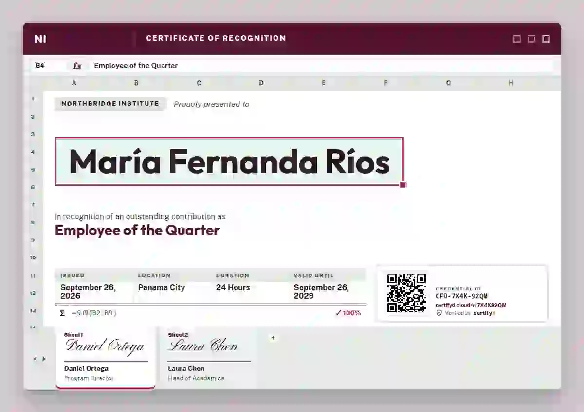 Stock Sheet Raspberry No Gridlines employee recognition certificate template