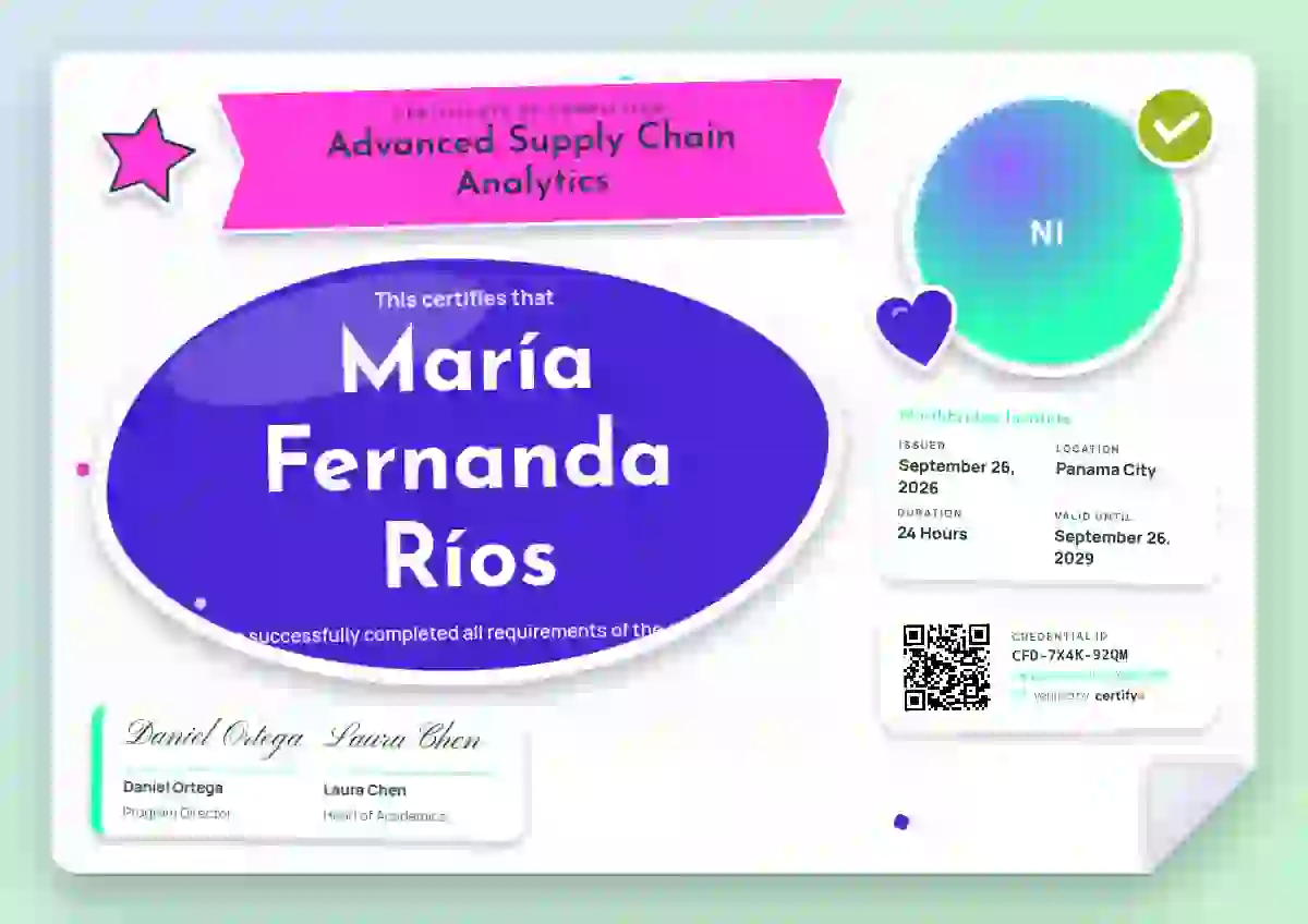 Sticker Sheet Violet Big Logo Disc course completion certificate template