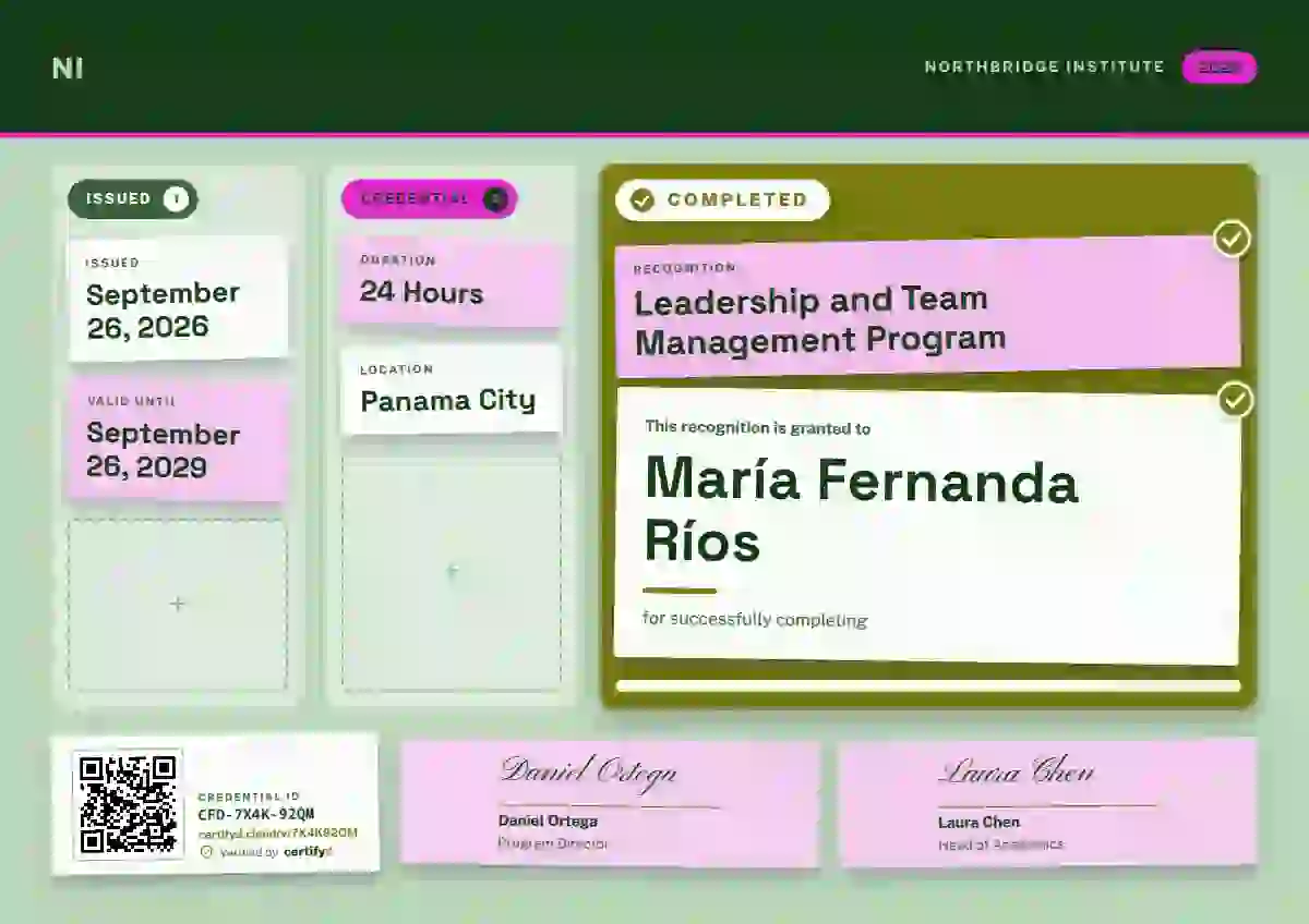 Kanban Board Lime latin america certificate template