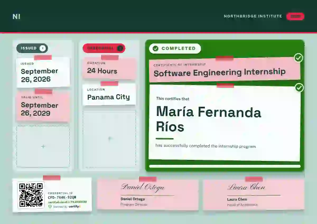 Kanban Board Fern internship certificate template