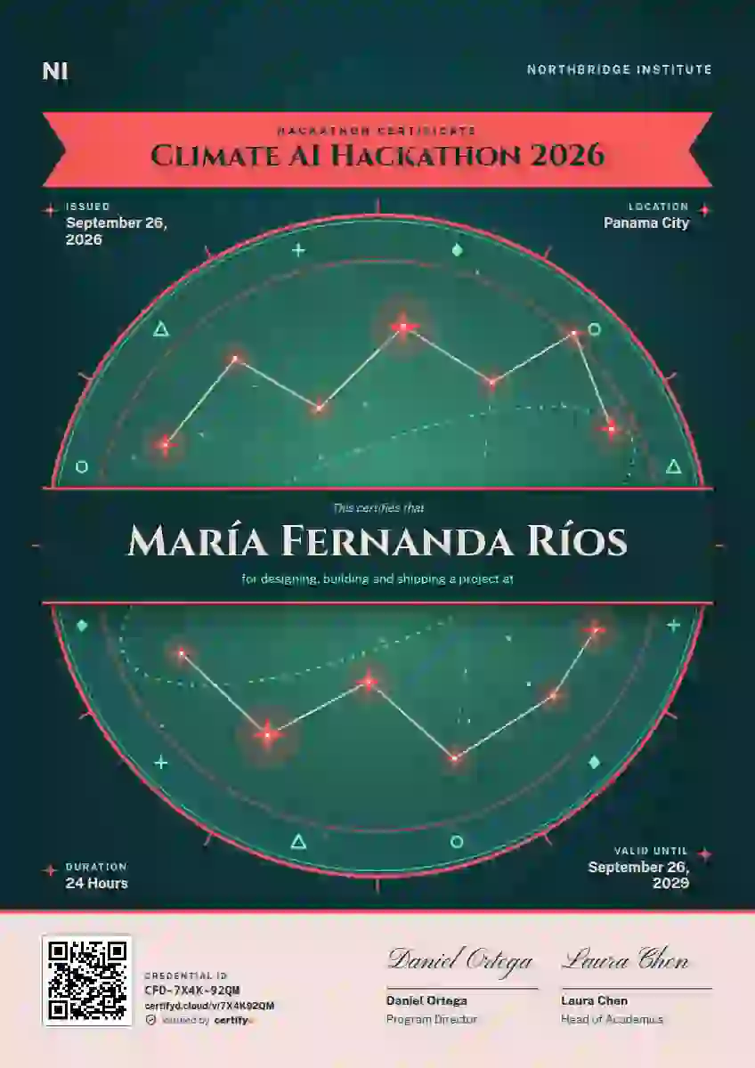 Constellation Chart Scarlet hackathon certificate template