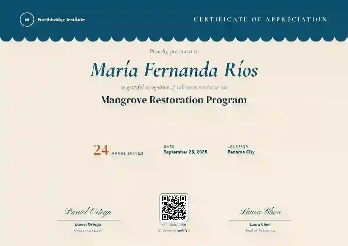 Harbor volunteer appreciation certificate template