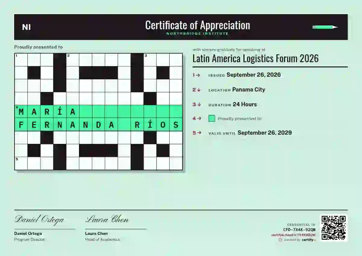 Crossword Raspberry conference speaker certificate template
