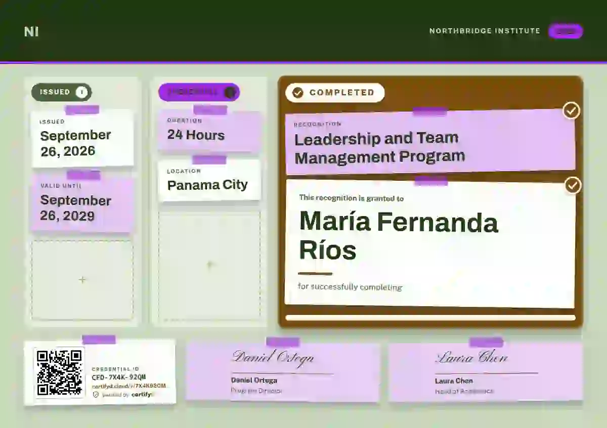 Kanban Board Amber latin america certificate template