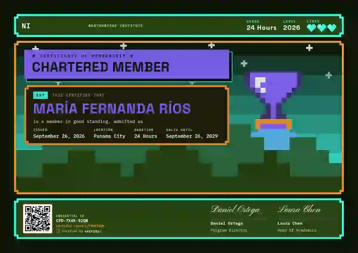 Pixel Arcade Violet membership certificate template
