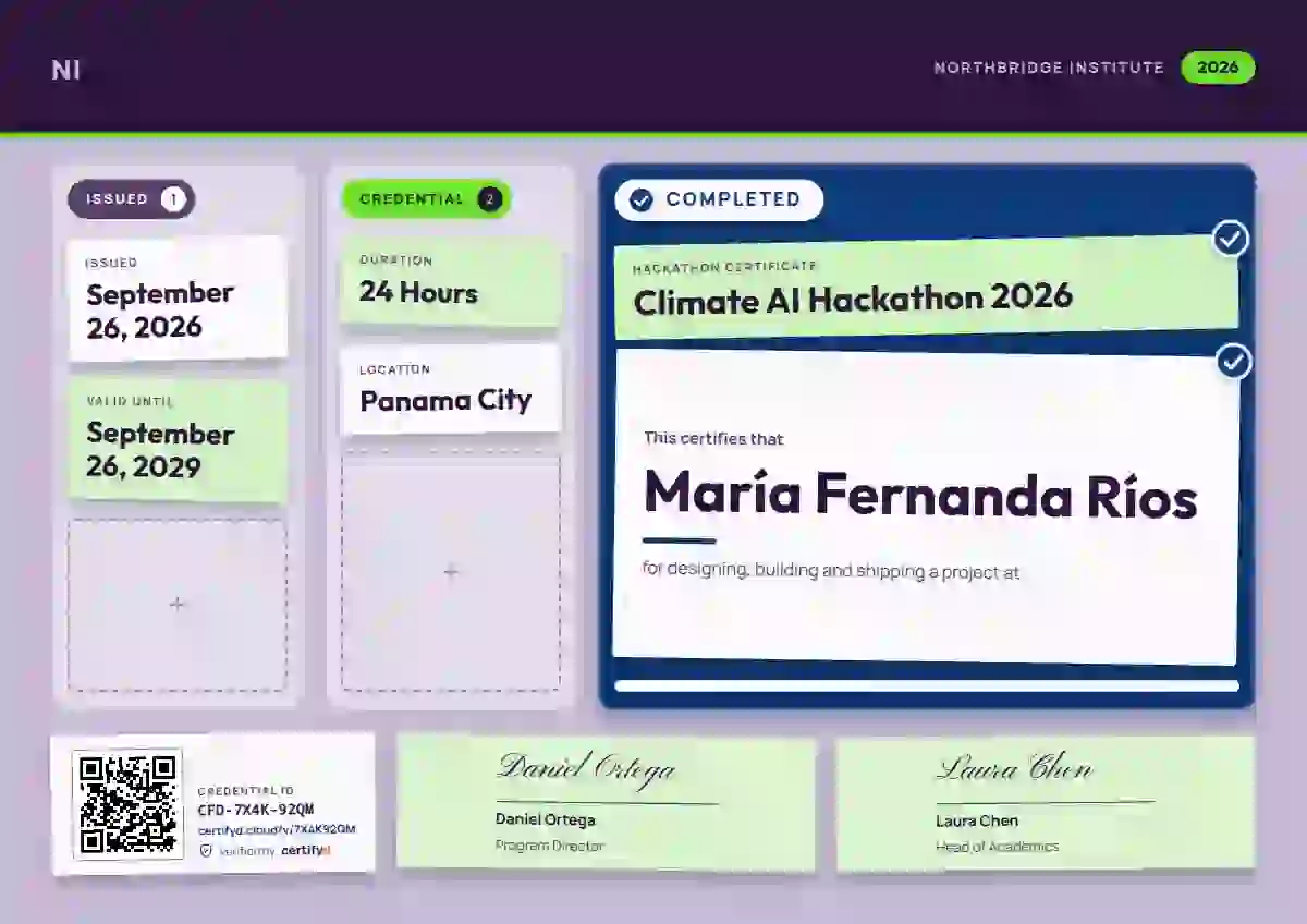Plantilla de certificado Kanban Board Azure de hackatón