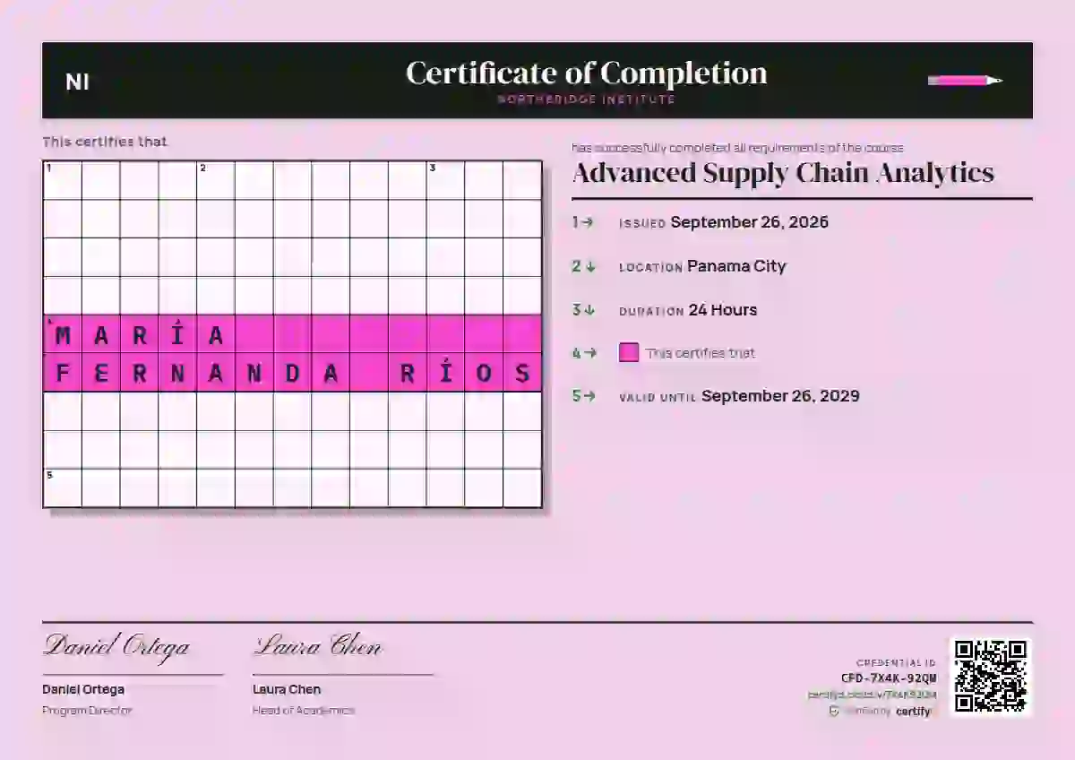 Crossword Meadow Fewer Black Blocks course completion certificate template