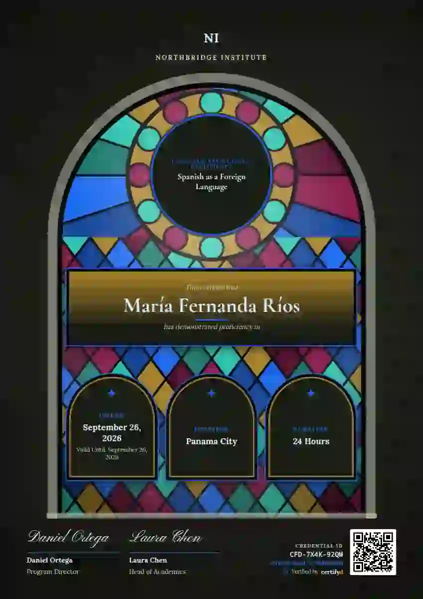 Stained Glass Seafoam Flat Glass Panes language proficiency certificate template