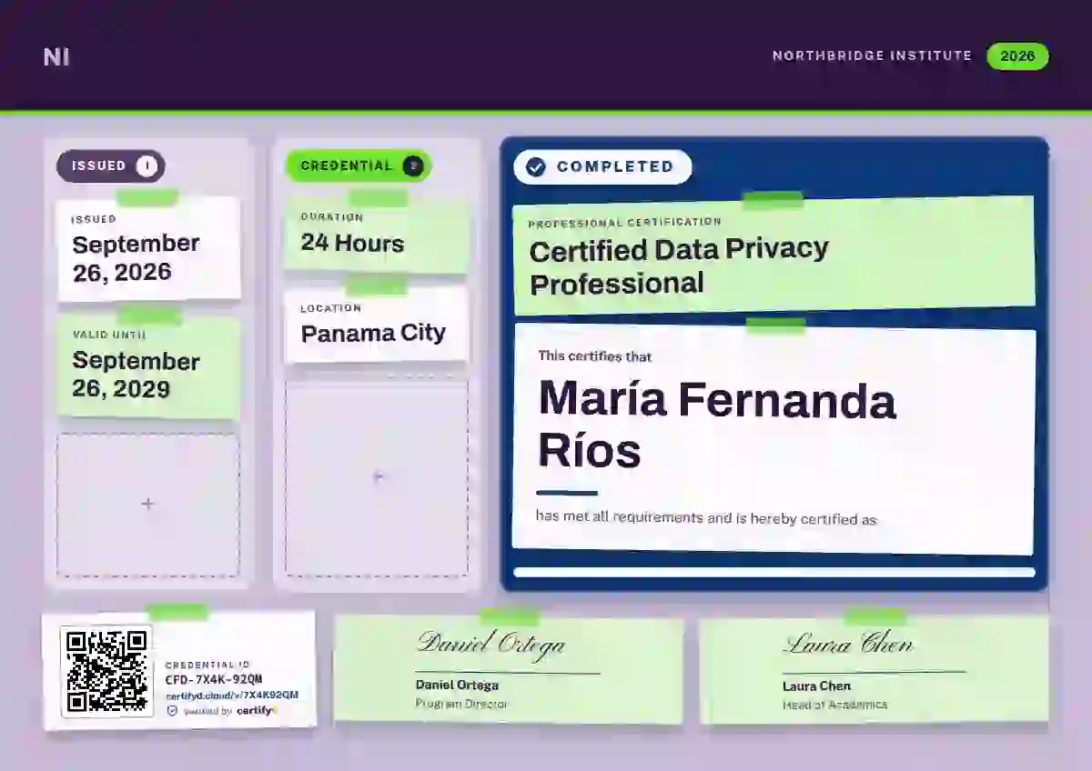 Plantilla de certificado Kanban Board Azure No Tick Badges de certificación profesional