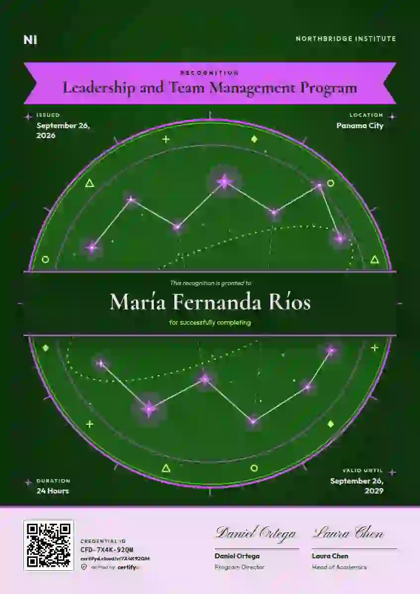 Constellation Chart Orchid Flat Disc latin america certificate template