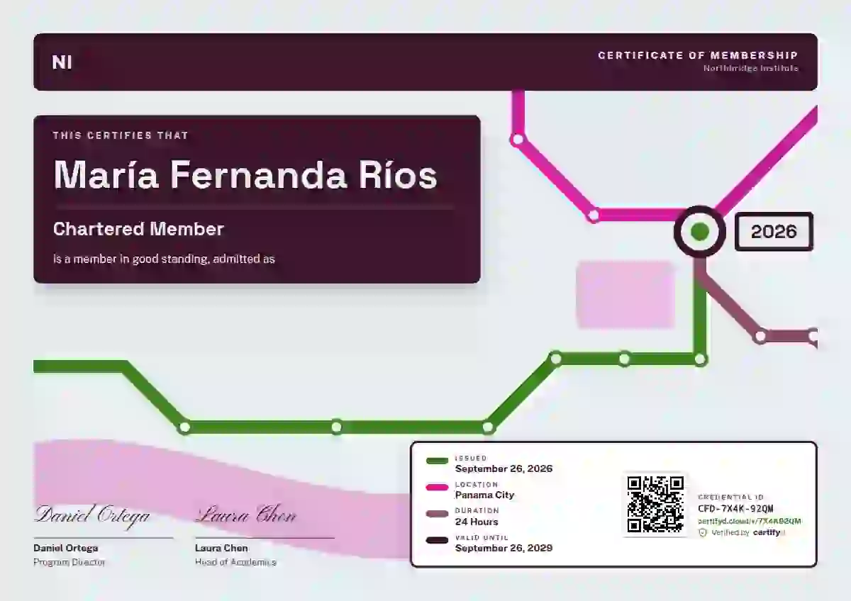 Metro Map Fern No Route Pills membership certificate template
