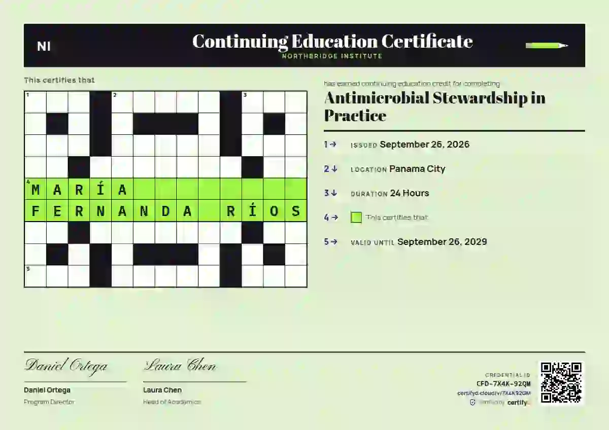 Crossword Violet No Grid Shadow continuing education certificate template