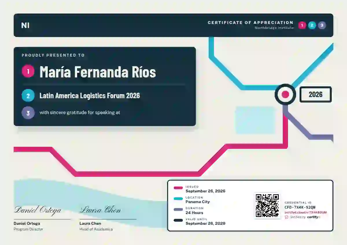 Plantilla de certificado Metro Map Raspberry No Minor Stations de ponente de conferencia