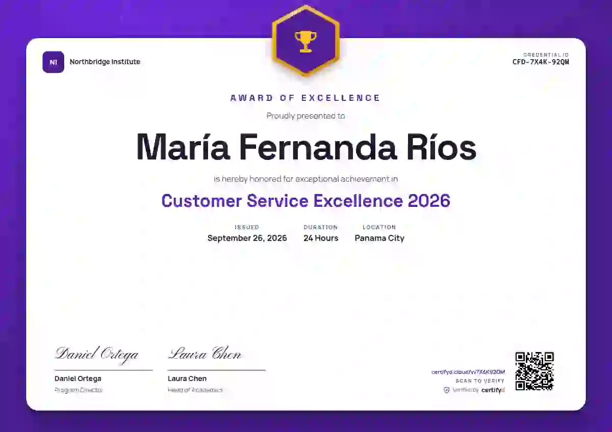 Plantilla de certificado Icon Badge de premios y logros