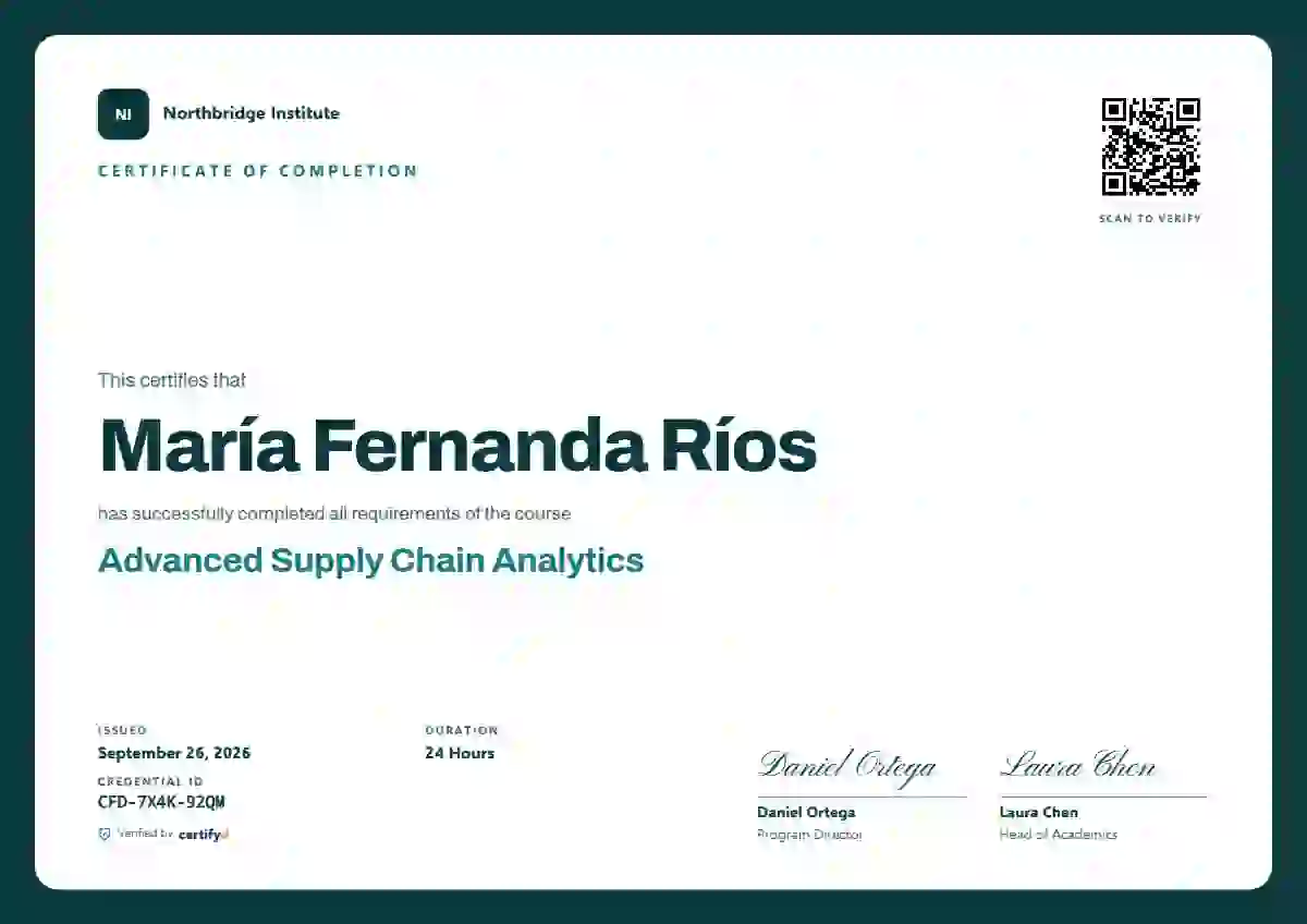 Vellum course completion certificate template