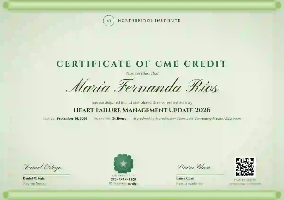 Scroll Parchment Sage healthcare and cme certificate template