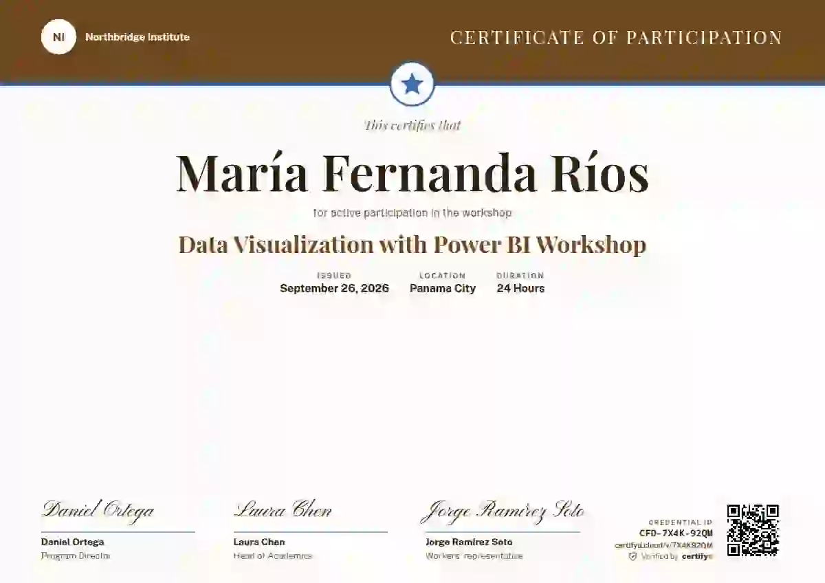 Triple Signature Saffron webinar and workshop certificate template