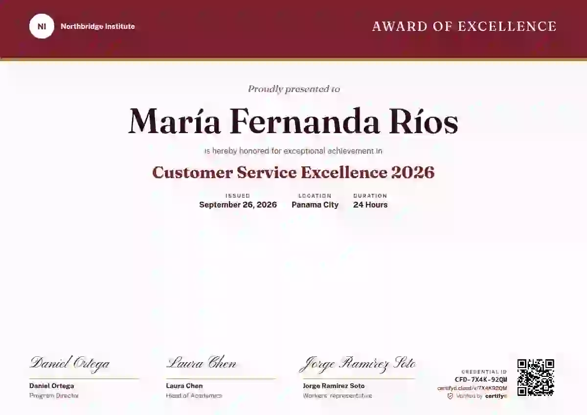 Plantilla de certificado Triple Signature Burgundy de premios y logros