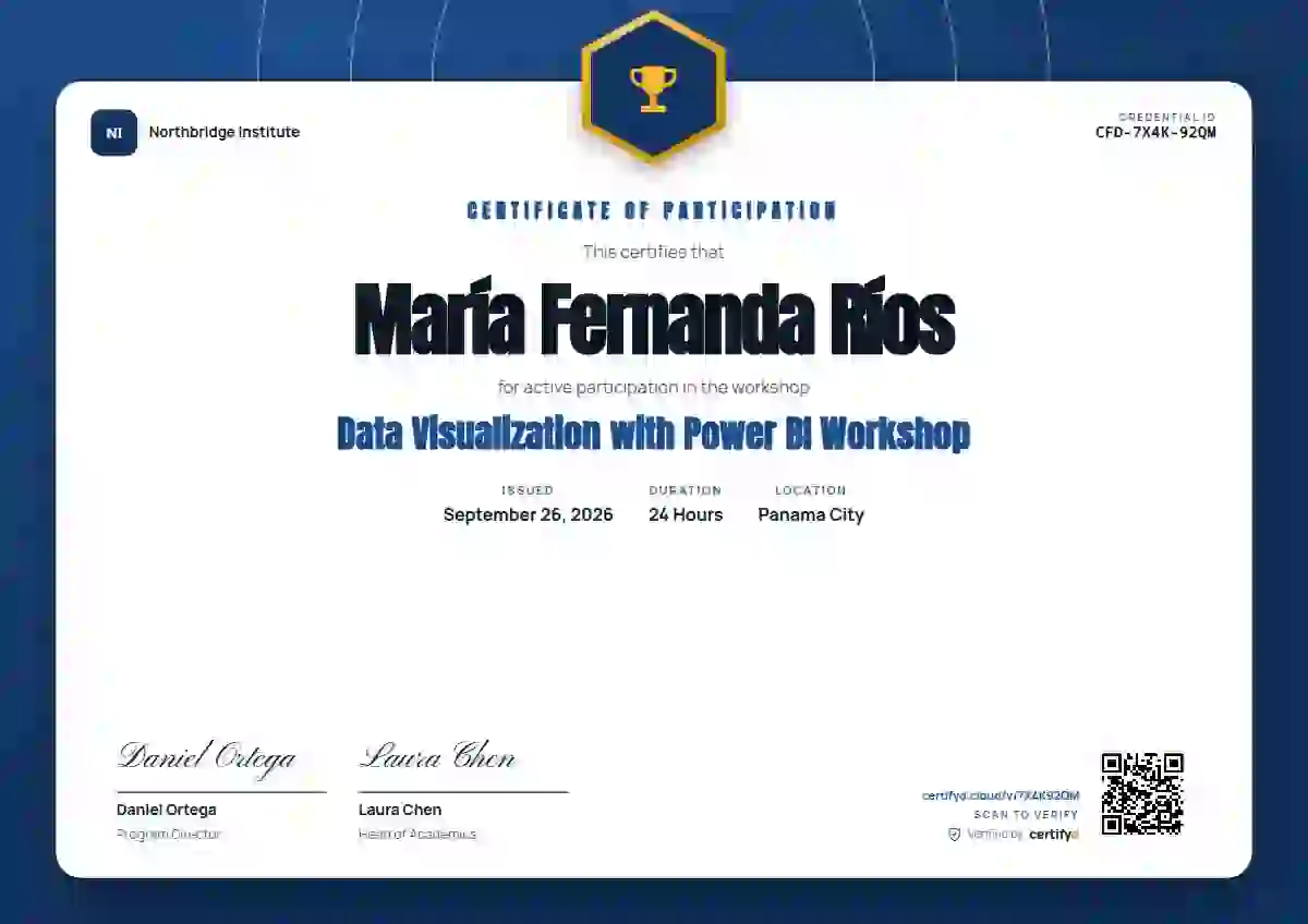 Icon Badge Slate webinar and workshop certificate template