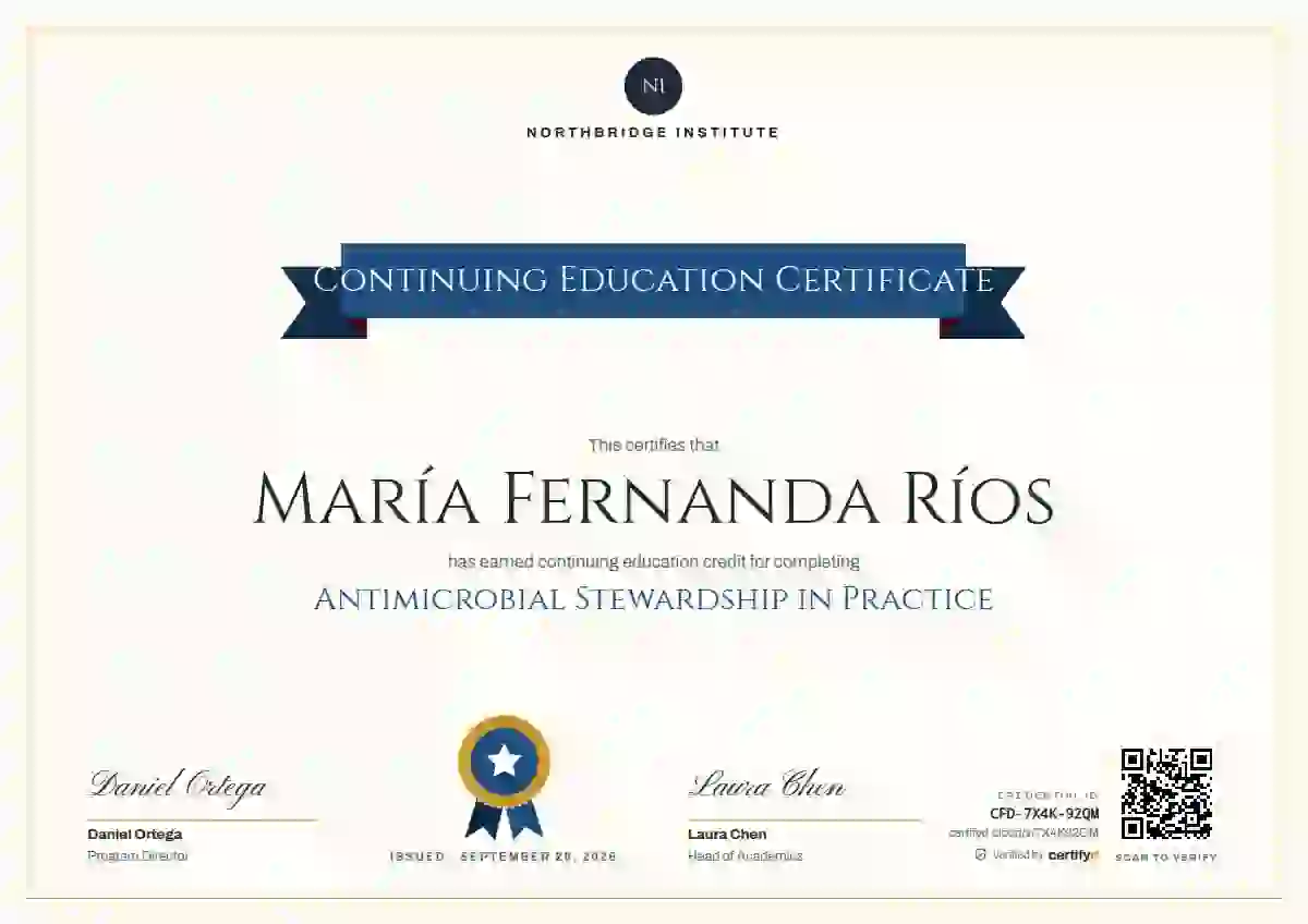 Ribbon Banner Slate continuing education certificate template