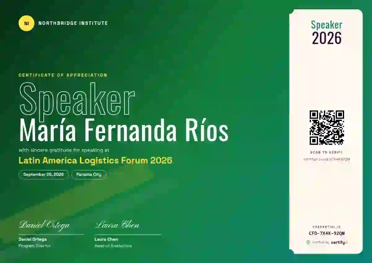 Plantilla de certificado Festival Jungle de ponente de conferencia