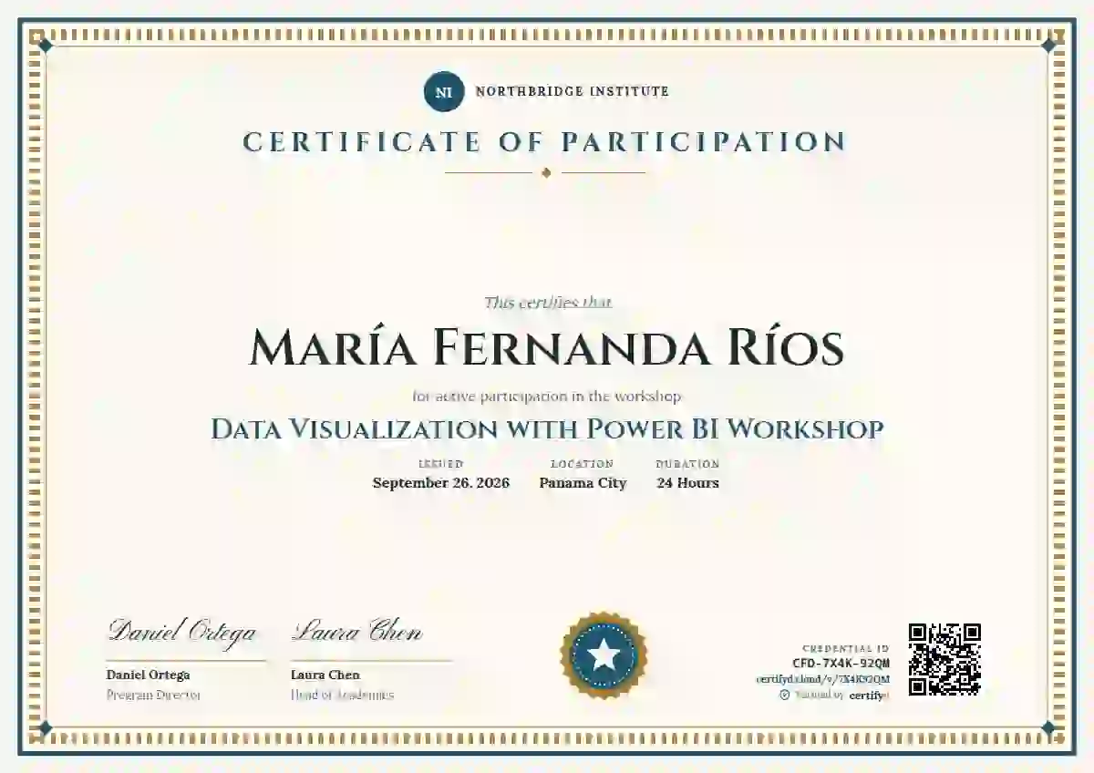 Double Frame Diploma Cerulean webinar and workshop certificate template