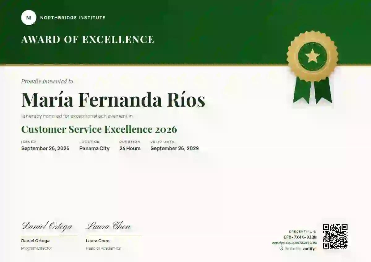 Seal Masthead Meadow awards and achievement certificate template