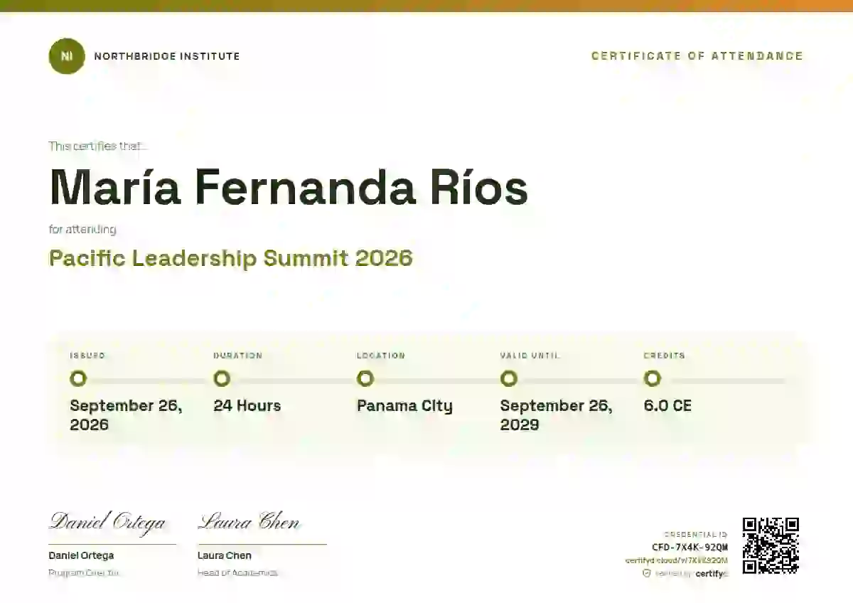 Plantilla de certificado Training Timeline Lime de asistencia a eventos