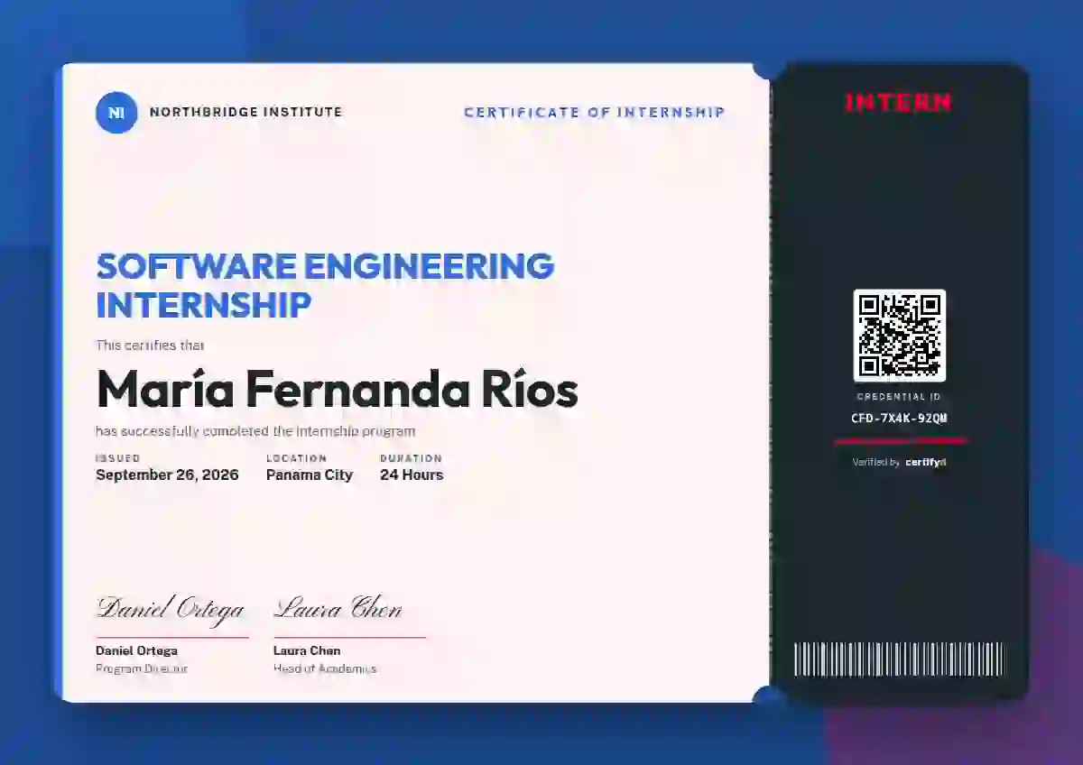 Workshop Ticket Azure internship certificate template