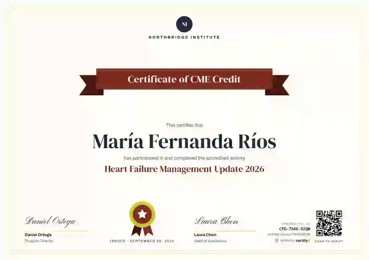 Ribbon Banner Vermilion healthcare and cme certificate template