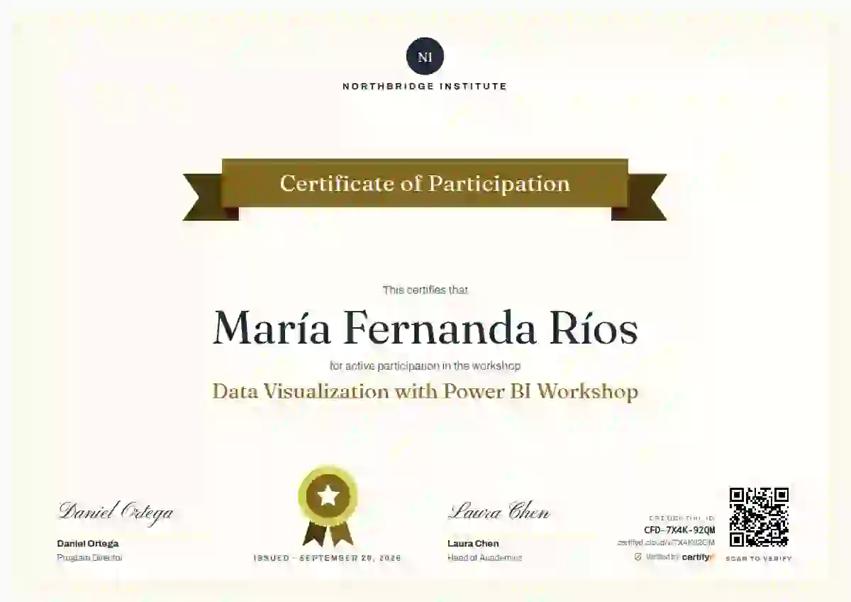 Ribbon Banner Marigold webinar and workshop certificate template