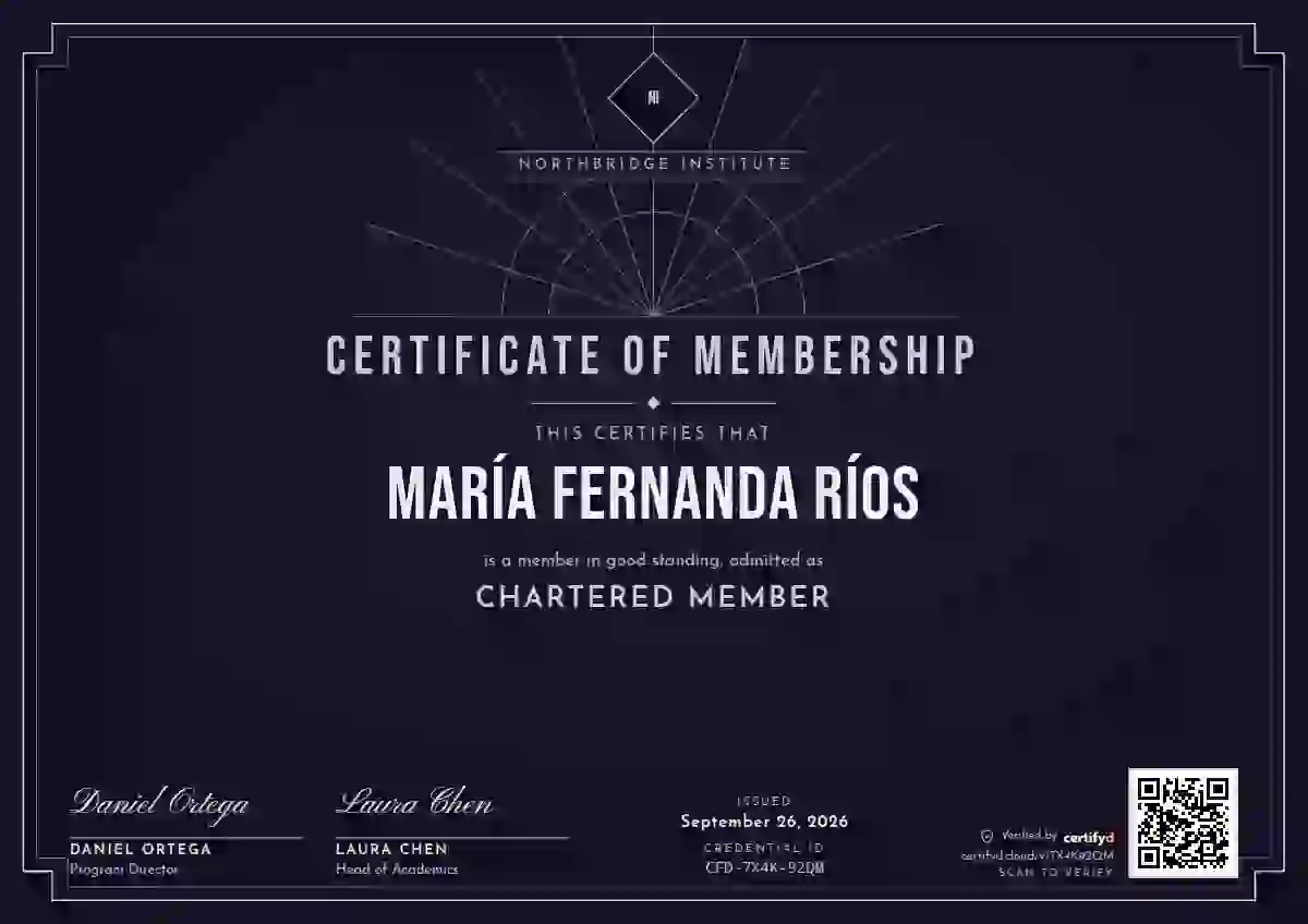 Art Deco Violet membership certificate template