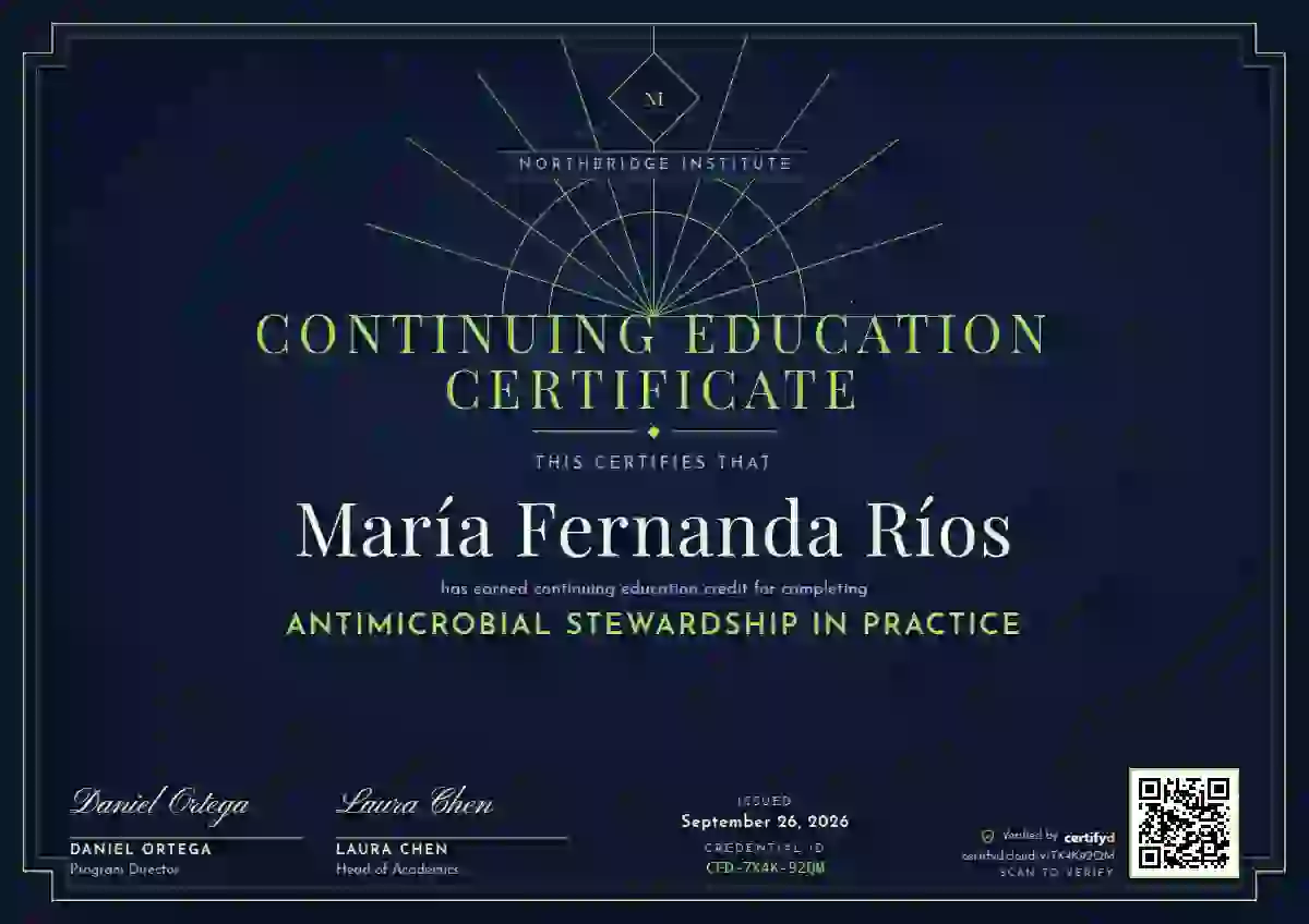 Art Deco Lime continuing education certificate template
