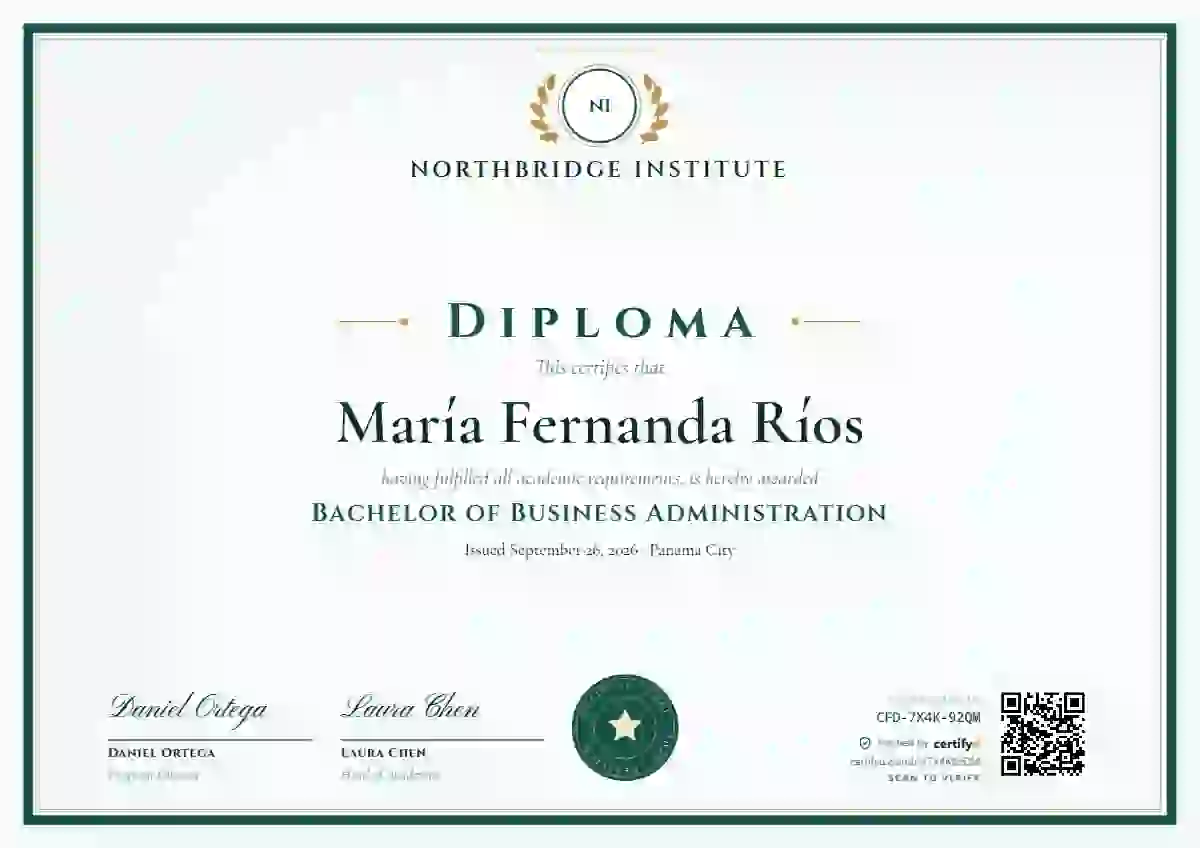 Plantilla de certificado Academic Crest Seafoam de diploma académico