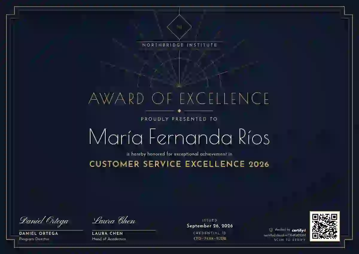 Art Deco awards and achievement certificate template
