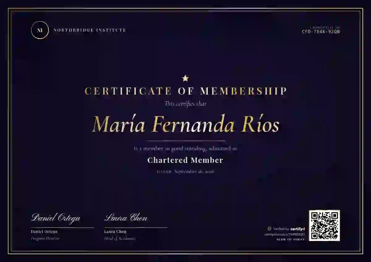 Plantilla de certificado Luxury Foil Violet de membresía