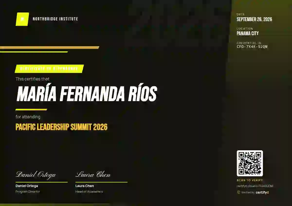 Plantilla de certificado Sports Dynamic Soft Lime de asistencia a eventos