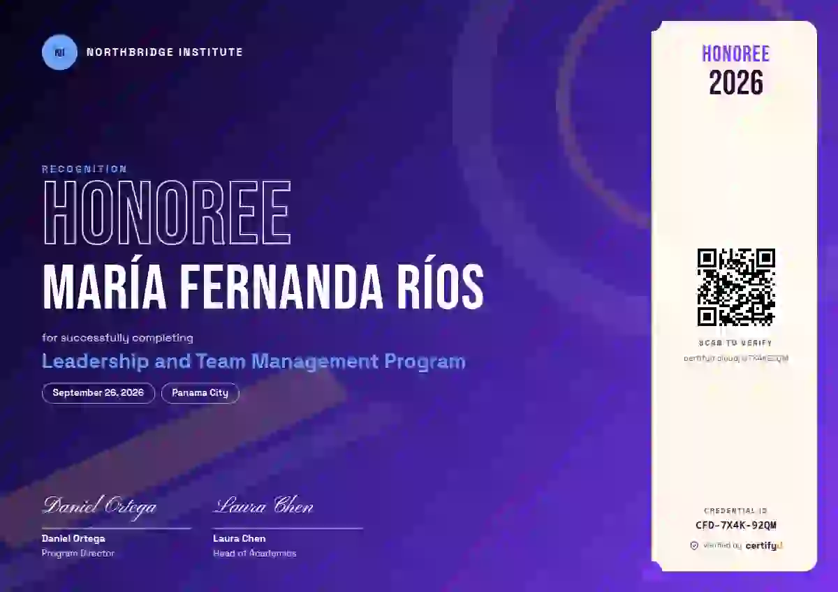 Festival Azure latin america certificate template