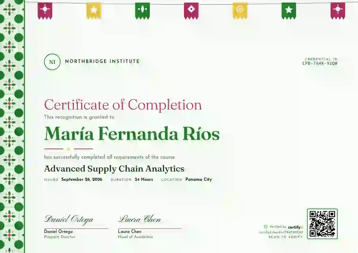 Latin Heritage Meadow course completion certificate template