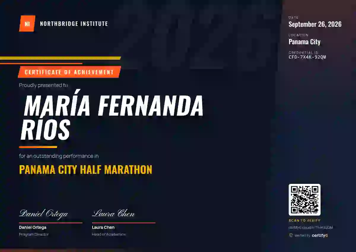 Sports Dynamic sports certificate template