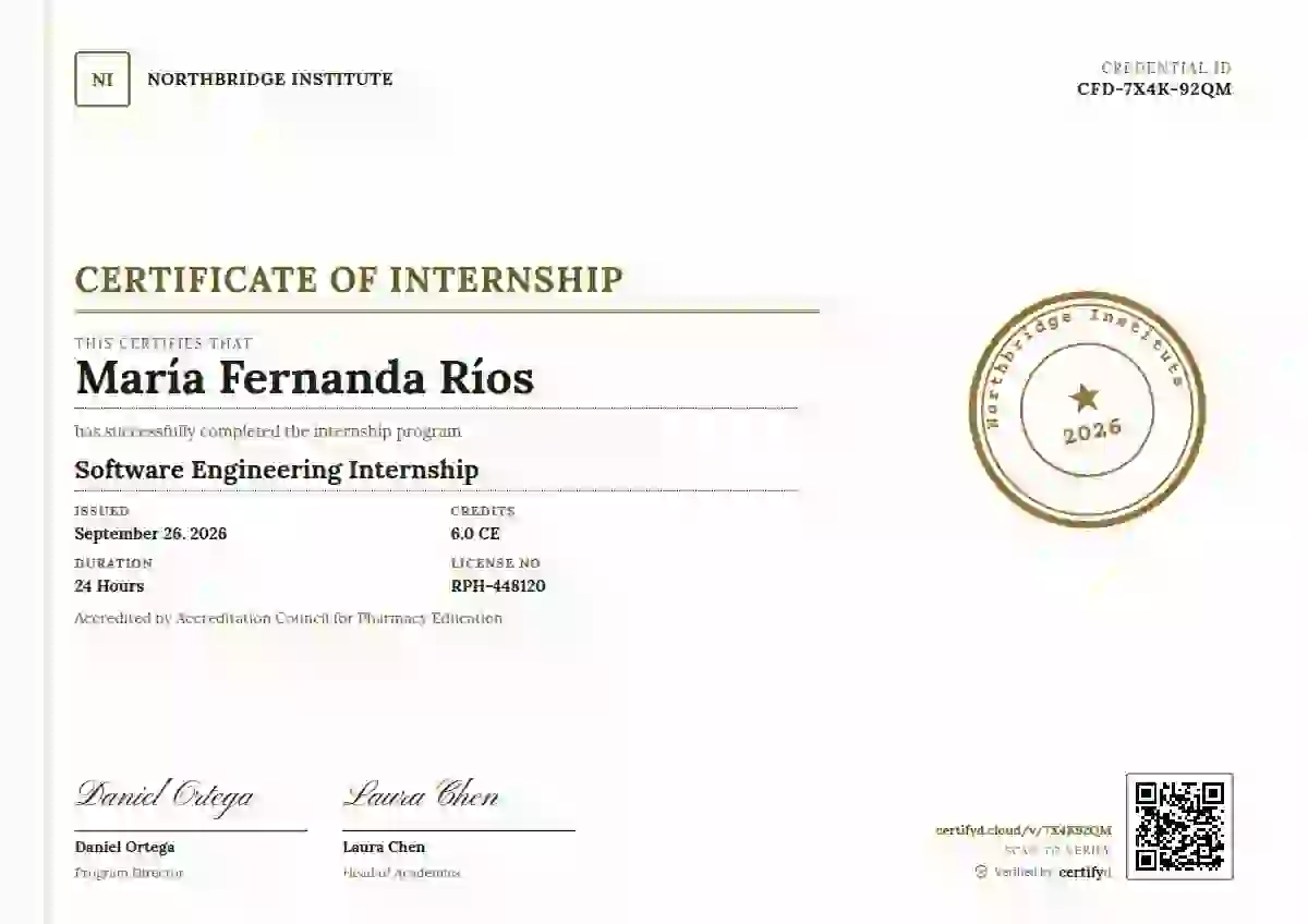 Rubber Stamp Lime internship certificate template