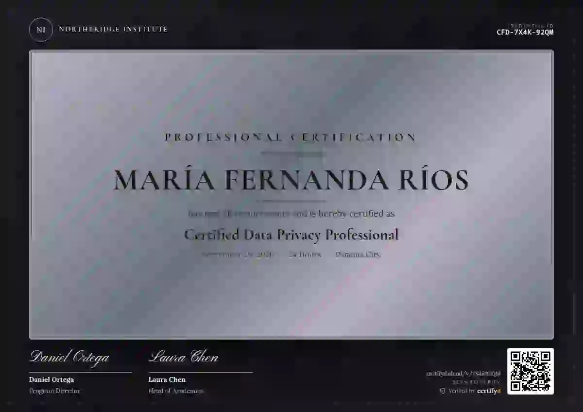 Award Plaque Violet professional certification certificate template