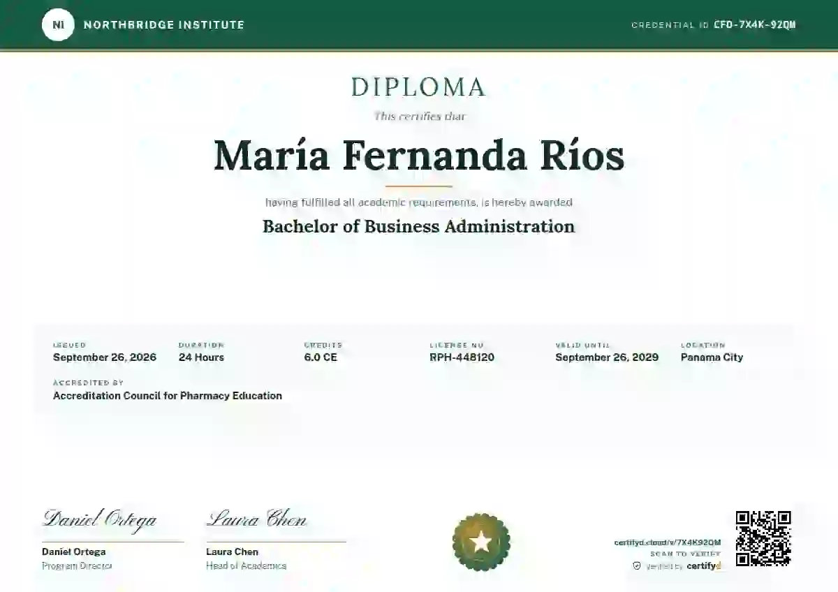 Diploma Subfields Seafoam academic diploma certificate template