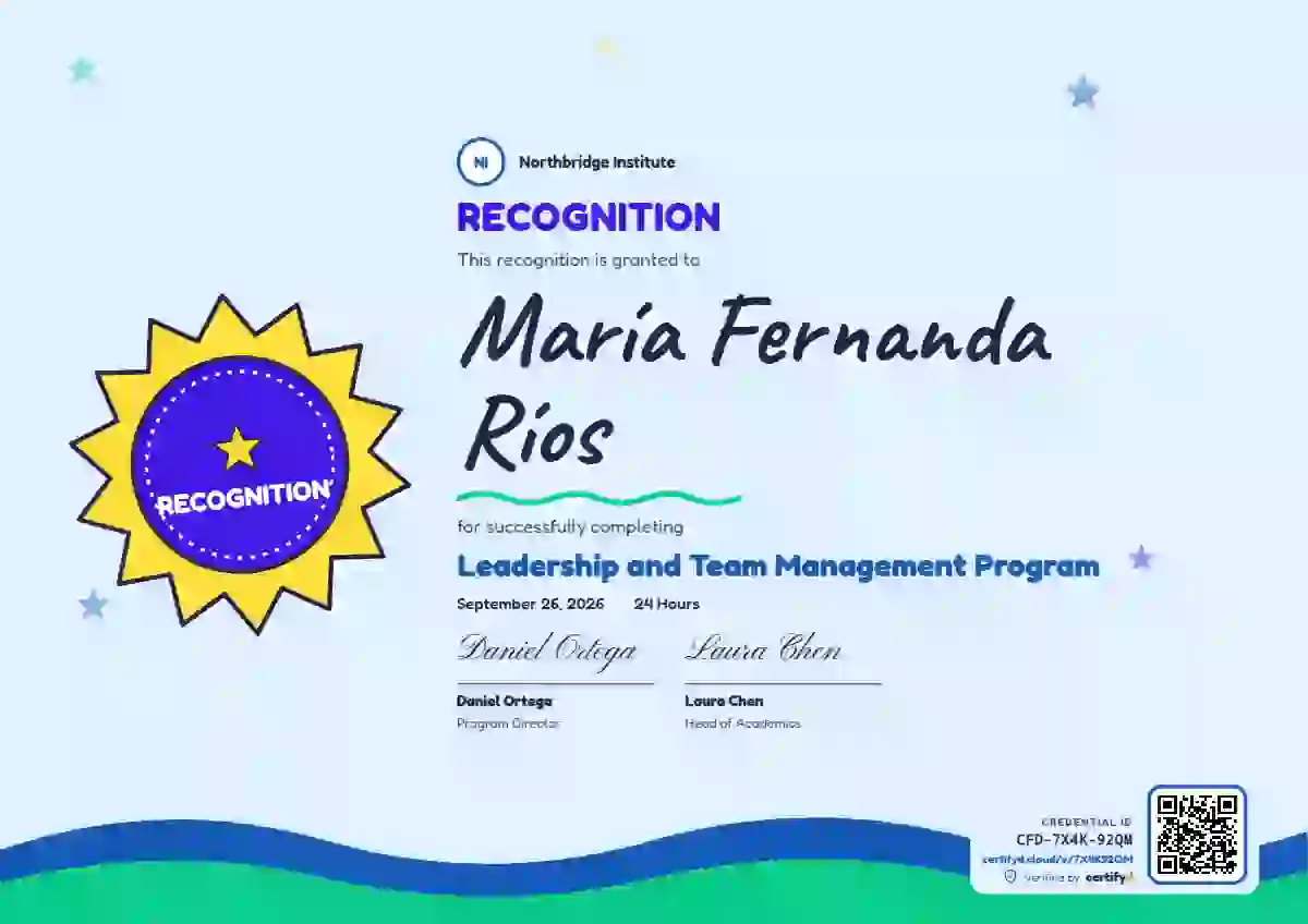 Kids Achievement Violet latin america certificate template