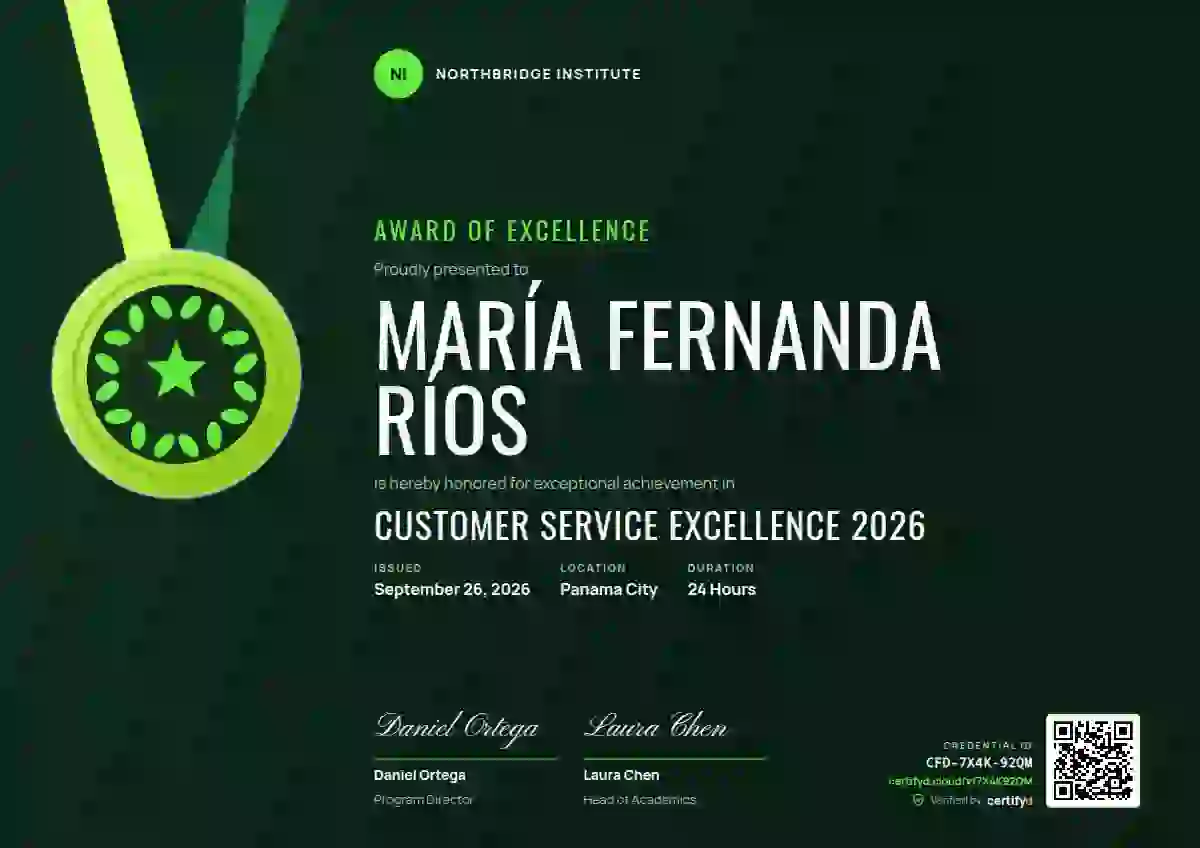 Sports Medal Fern awards and achievement certificate template
