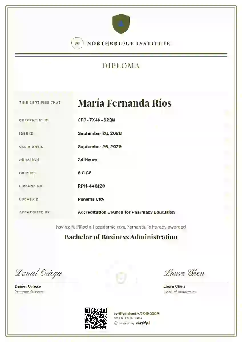 Civic Ledger Lime academic diploma certificate template