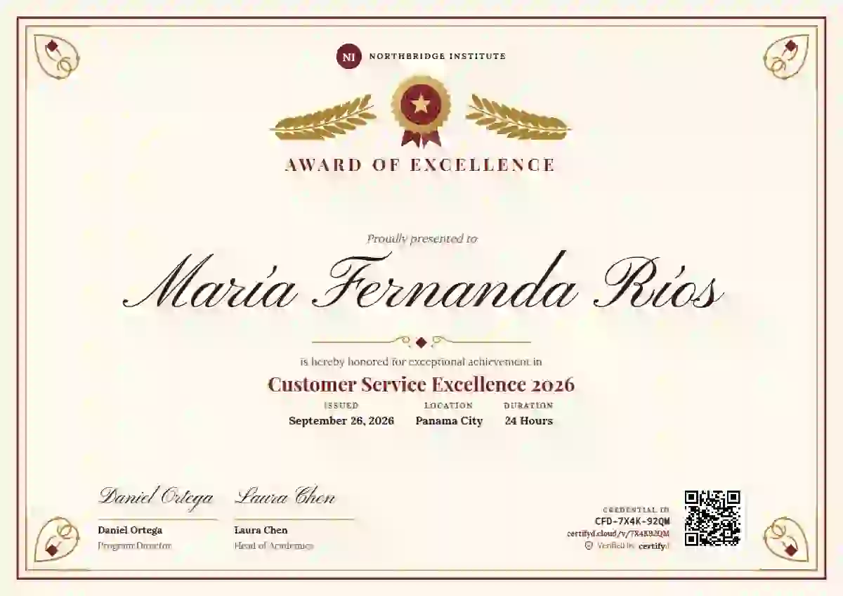 Diploma de Honor awards and achievement certificate template