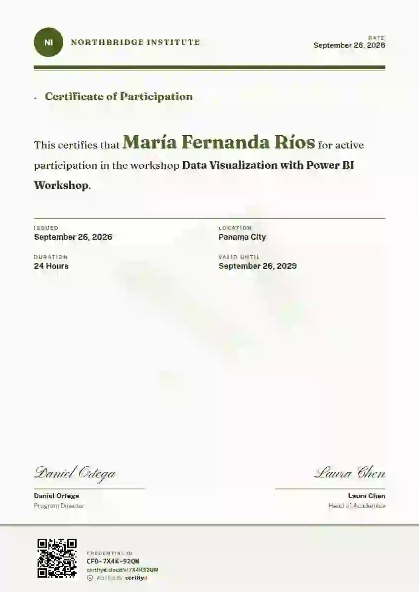Constancia Letter Lime webinar and workshop certificate template