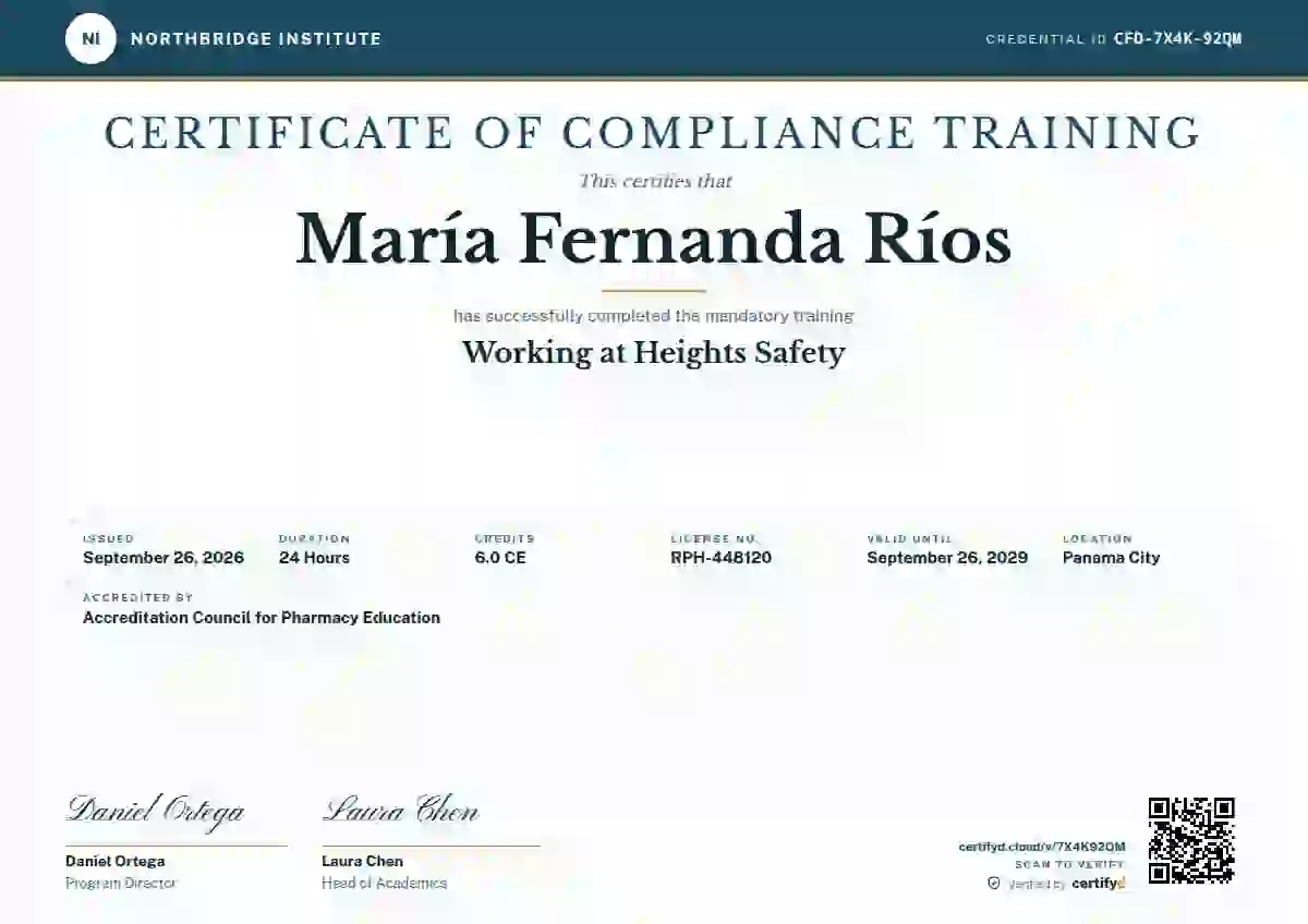 Diploma Subfields Cerulean compliance and safety certificate template